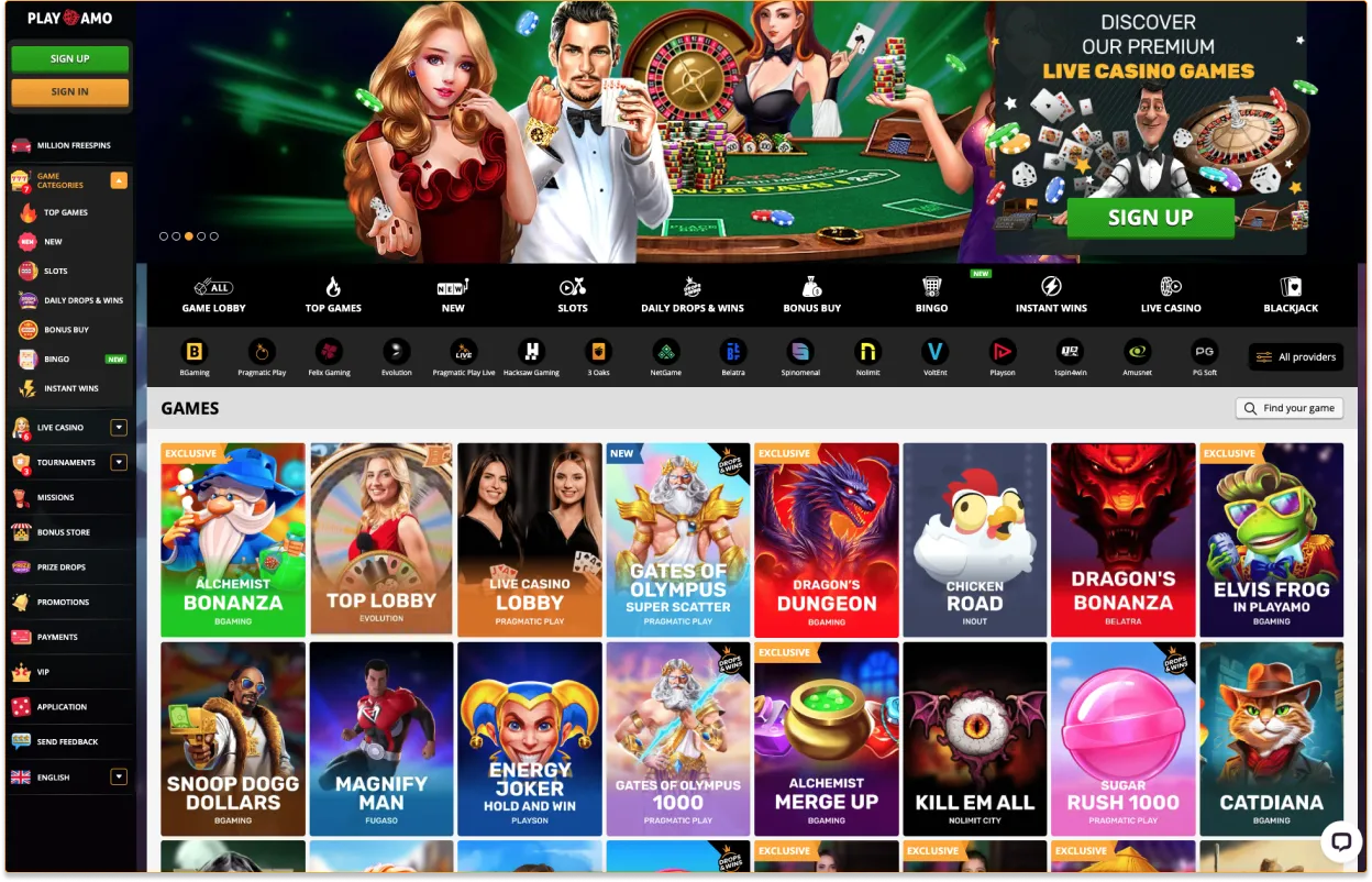 PlayAmo Live Delivci